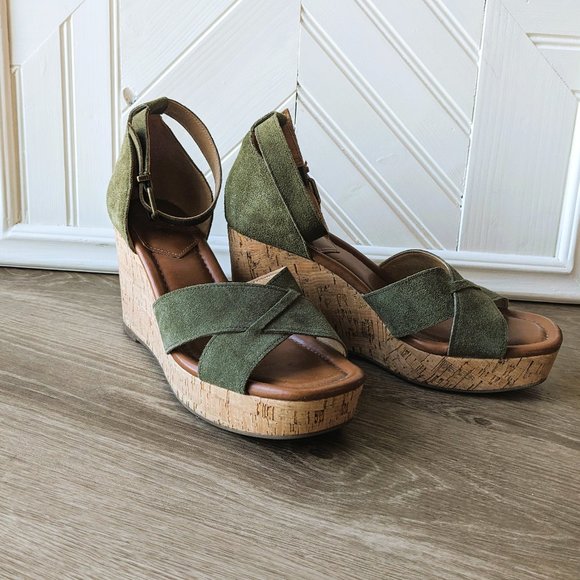 CROWN VINTAGE Chalina Wedge Sandals SZ 8 - Picture 9 of 11